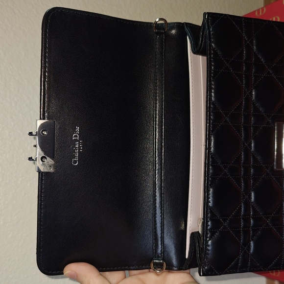 Miss Dior Black Quilted Bag with Silver Tone Hardware - Picture 8 of 16